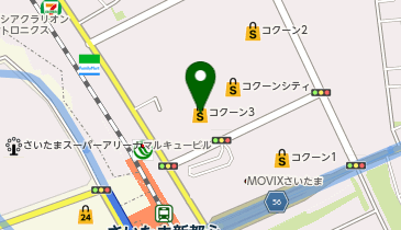 ダイソーコクーンシティヨドバシさいたま新都心店の地図画像