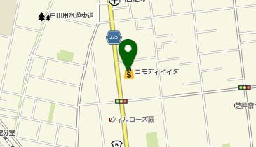 ダイソーコモディイイダ蕨店の地図画像