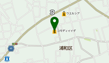 ダイソーコモディイイダ北浦和店の地図画像