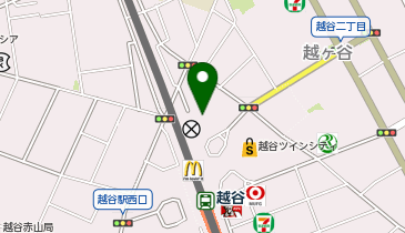 auショップ越谷駅前の地図画像