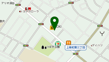 auショップ深谷の地図画像