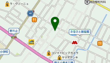 auショップ新座の地図画像