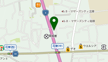 auショップ草加の地図画像