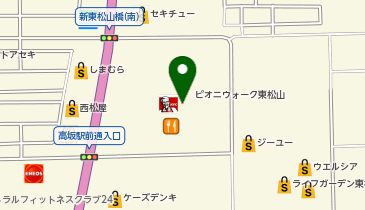 auショップピオニウォーク東松山の地図画像