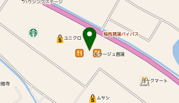 ワイモバイルモラージュ菖蒲の地図画像