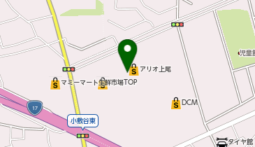 auショップアリオ上尾の地図画像