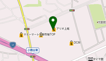 UQスポットアリオ上尾の地図画像