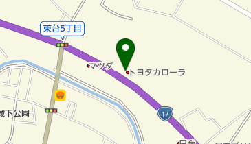 トヨタカローラ新埼玉本庄店の地図画像