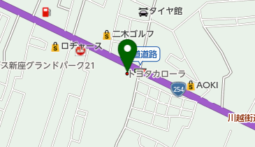 トヨタカローラ新埼玉新座店の地図画像