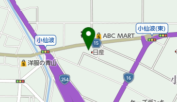 埼玉日産川越店の地図画像