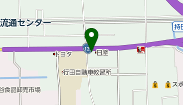 埼玉日産行田店の地図画像