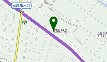 日産部品埼玉販売岡部店の地図画像