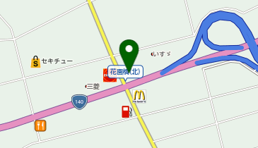 ホンダドリームふかや花園の地図画像