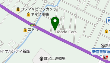 Honda Cars坂戸新座店の地図画像