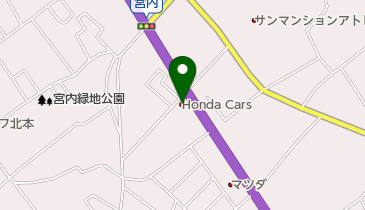 Honda Cars上尾東北本東店の地図画像
