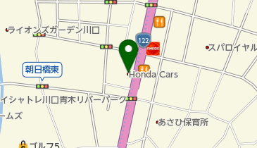 Honda Cars埼玉川口122店の地図画像
