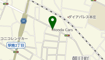 Honda Cars川越本庄南店の地図画像