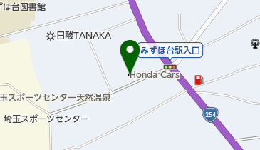Honda Cars川越三芳店の地図画像