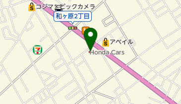 Honda Cars埼玉入間バイパス店の地図画像