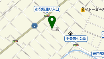 春日部自動車販売春日部中央店の地図画像