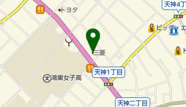 上尾三菱自動車販売鴻巣店の地図画像