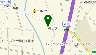 関東マツダ川口末広店の地図画像