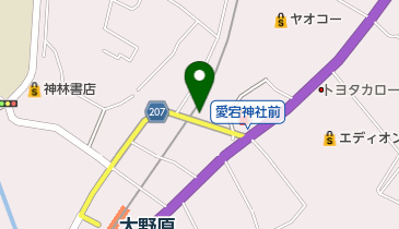 猫八モータースの地図画像