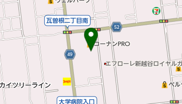 BMW越谷の地図画像