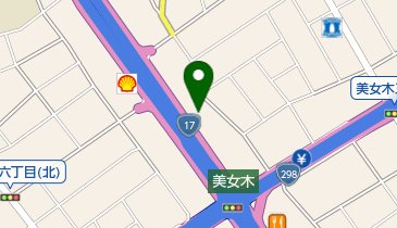 PEUGEOT美女木の地図画像