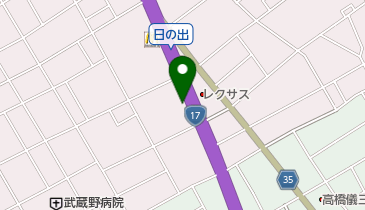 トヨタカローラ埼玉Uステージ上尾の地図画像