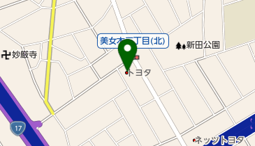 埼玉トヨタ自動車戸田店の地図画像