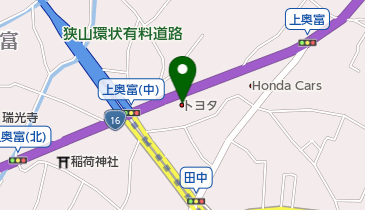 埼玉トヨタ自動車狭山店の地図画像