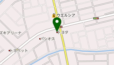 埼玉トヨタ自動車越谷東店の地図画像