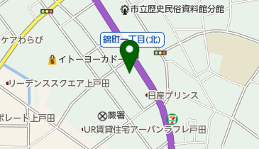 埼玉トヨタ自動車蕨店の地図画像