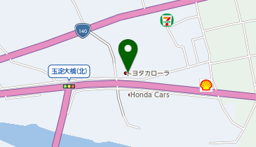 トヨタカローラ新埼玉寄居店の地図画像