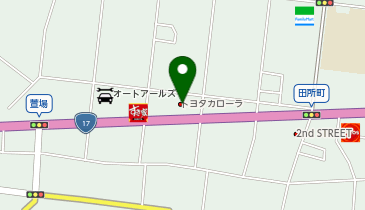 トヨタカローラ新埼玉深谷店の地図画像