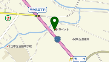 埼玉トヨペット本庄支店の地図画像