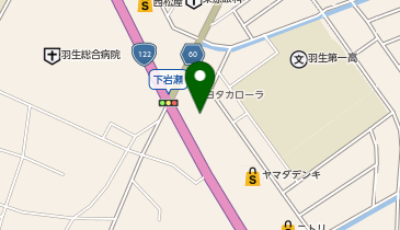 トヨタカローラ埼玉羽生BASEの地図画像