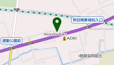 Honda Cars埼玉北U-Select広瀬の地図画像