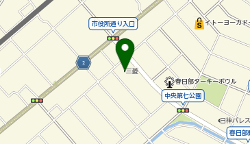 春日部自動車販売クリーンカー春日部中央の地図画像