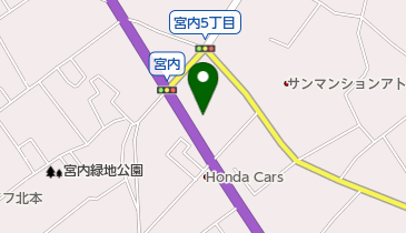 埼玉スバルカースポット北本の地図画像
