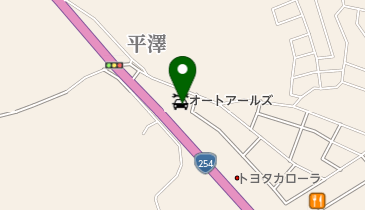 オートアールズ嵐山バイパス店の地図画像