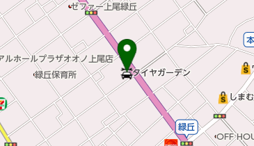 タイヤガーデン上尾中央の地図画像
