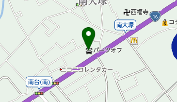 パーツオフ川越店の地図画像