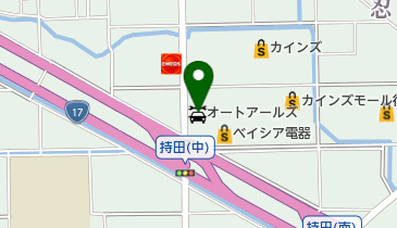 オートアールズ行田モール店の地図画像