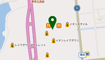 オートバックス越谷レイクタウン店の地図画像