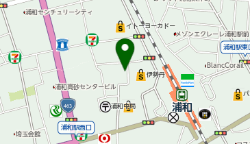 天丼てんや浦和店の地図画像