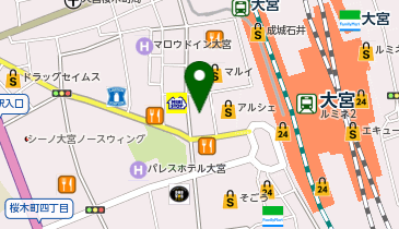 天丼てんや大宮西店の地図画像