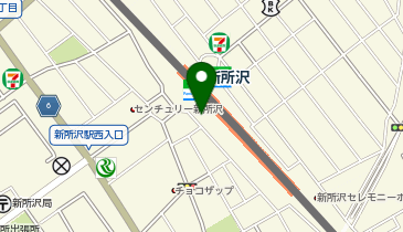天丼てんや新所沢店の地図画像