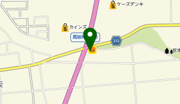 天丼てんや東松山店の地図画像
